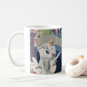 Vintage Wedding, Mid Century Modern Art Deco Kaffeetasse