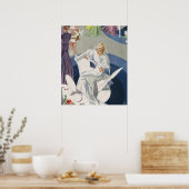 Vintage Wedding, Mid Century Modern Art Deco Poster (Küche)