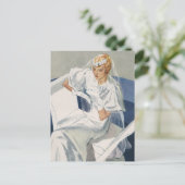 Vintage Wedding, Mid Century Modern Art Deco Postkarte (Stehend Vorderseite)