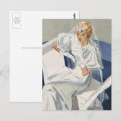 Vintage Wedding, Mid Century Modern Art Deco Postkarte (Vorne/Hinten)