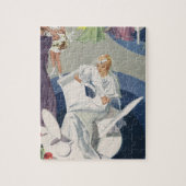 Vintage Wedding, Mid Century Modern Art Deco Puzzle (Vertikal)
