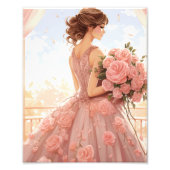 Vintage Wedding mit Bride Fotodruck (Vorne)