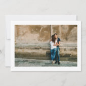 Vintage Wedding Monogram | 3 FOTO SAVE THE DATE (Rückseite)