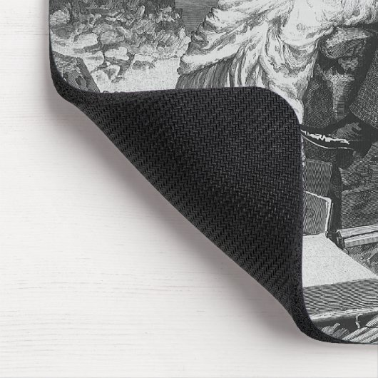 Vintage Wedding, Neuauflage am Strand Mousepad (Ecke)