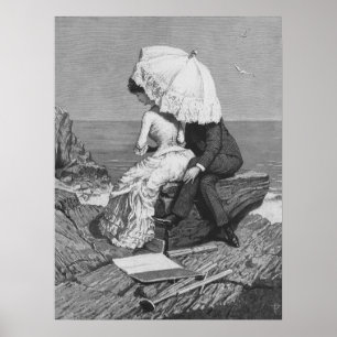 Vintage Wedding, Neuauflage am Strand Poster
