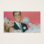 Vintage Wedding Newlyweds, Bride & Groom (Rückseite)