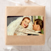 Vintage Wedding Newlyweds, Happy Bridge and Groom (Insitu)