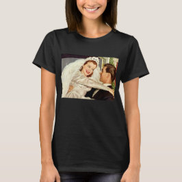 Vintage Wedding Newlyweds, Happy Bridge and Groom T-Shirt
