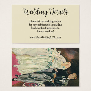 Vintage Wedding Newlyweds, Happy Bridge und Goom