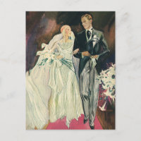 Vintage Wedding Newlyweds, Happy Bridge und Goom