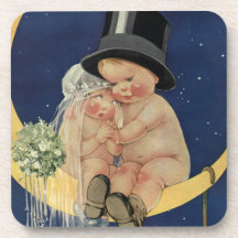 Vintage Wedding, Niedlich Bridge and Groom on a Mo