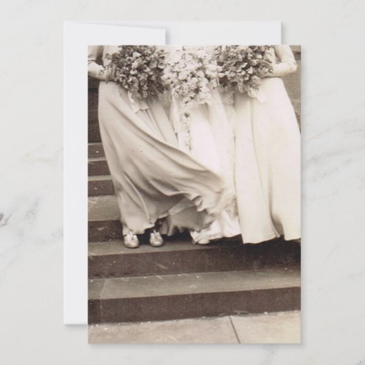 Vintage Wedding Party Einladung (Vorderseite)