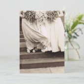 Vintage Wedding Party Einladung (Stehend Vorderseite)