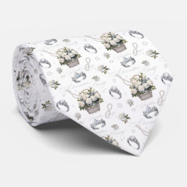Vintage Wedding Pattern - Neck Tie Krawatte