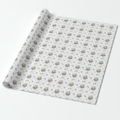 Vintage Wedding Pattern - Papierrollen Geschenkpapier (Ungerollt)