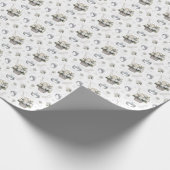 Vintage Wedding Pattern - Papierrollen Geschenkpapier (Ecke)