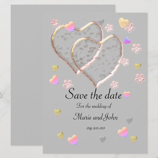 Vintage Wedding ,personalisiert (Vorne/Hinten)