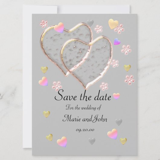 Vintage Wedding ,personalisiert (Vorderseite)