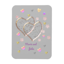 Vintage Wedding ,personalisiert Magnet