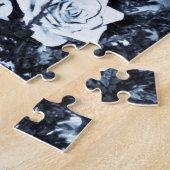 Vintage Wedding Picture Happy Couple Funny Bride Puzzle (Seite)