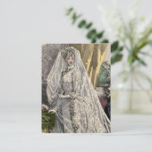 Vintage Wedding Portrait Brautparty Einladung (Stehend Vorderseite)