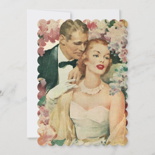 Vintage Wedding Portrait, Brautparty Party Einladung (Vorderseite)