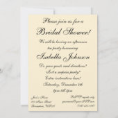 Vintage Wedding Portrait, Brautparty Party Einladung (Rückseite)