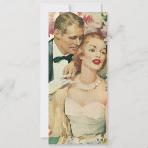 Vintage Wedding Portrait, Retro Bridge und Groom