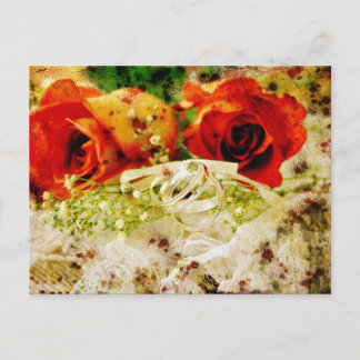 Vintage Wedding Postcard Postkarte