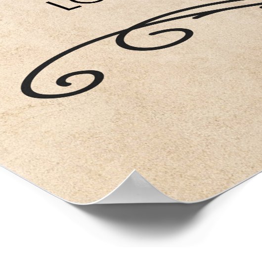 Vintage Wedding Poster (Ecke)