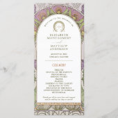 Vintage Wedding Programm Jugendstil von Mucha (Vorderseite)