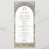 Vintage Wedding Programm Jugendstil von Mucha (Rückseite)