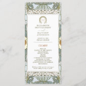 Vintage Wedding Programm Jugendstil von Mucha (Vorderseite)