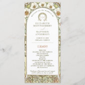 Vintage Wedding Programm Jugendstil von Mucha (Vorderseite)