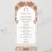 Vintage Wedding Programm Jugendstil von Mucha (Rückseite)