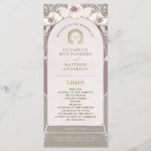 Vintage Wedding Programm Jugendstil von Mucha (Vorderseite)