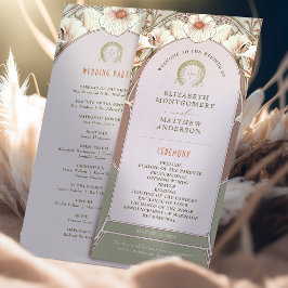 Vintage Wedding Programm Jugendstil von Mucha