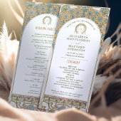 Vintage Wedding Programm Jugendstil von Mucha