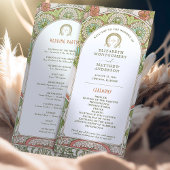 Vintage Wedding Programm Jugendstil von Mucha