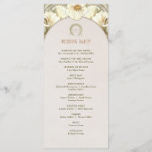 Vintage Wedding Programm Jugendstil von Mucha (Rückseite)