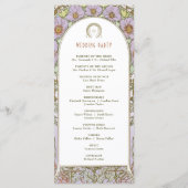Vintage Wedding Programm Jugendstil von Mucha (Rückseite)