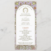 Vintage Wedding Programm Jugendstil von Mucha (Vorderseite)