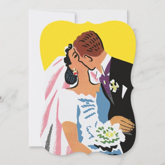 Vintage Wedding, Retro Bride Brautparty Party Einladung (Vorderseite)