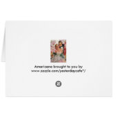 Vintage Wedding, Retro Bridge und Groom Newlyweds (Rückseite Horizontal)