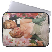 Vintage Wedding, Retro Bridge und Groom Newlyweds Laptopschutzhülle (Vorderseite)