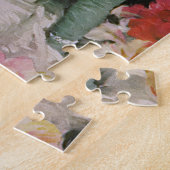 Vintage Wedding, Retro Bridge und Groom Newlyweds Puzzle (Seite)