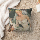 Vintage Wedding, Retro Bridge with Flower Girl Kissen (Decke)