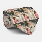 Vintage Wedding, Retro Bridge with Flower Girl Krawatte (Gerollt)