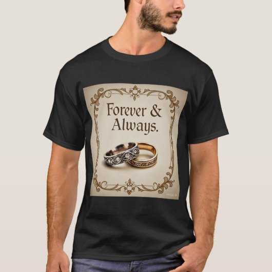 Vintage Wedding Rings Forever Men's Tshirt (Vorderseite)