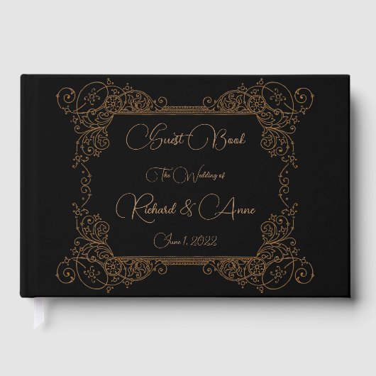 Vintage Wedding Romantic Steampunk Mairytale Gästebuch (Vorderseite)